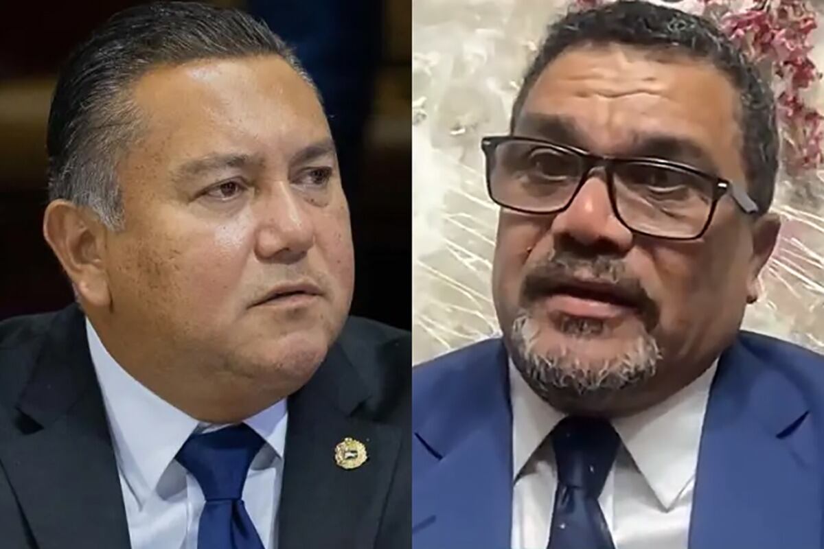 El pastor Javier Bertucci y el diputado Benjamín Rausseo.