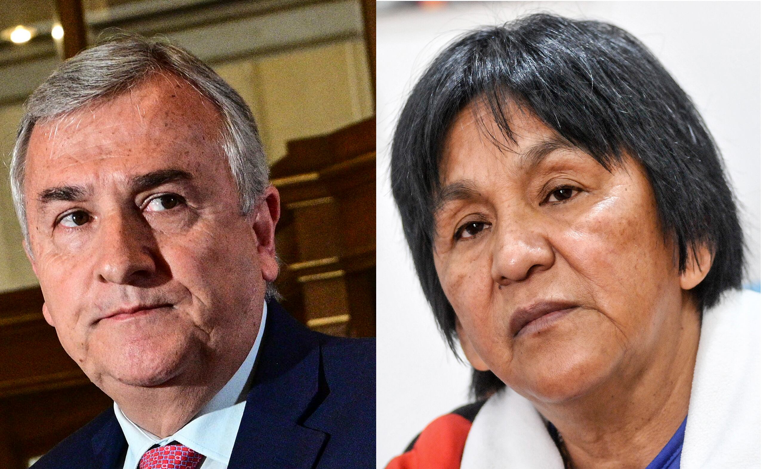 El gobernador radical de Jujuy, Gerardo Morales, la dirigente social Milagro Sala, quien cumple detención domiciliaria.