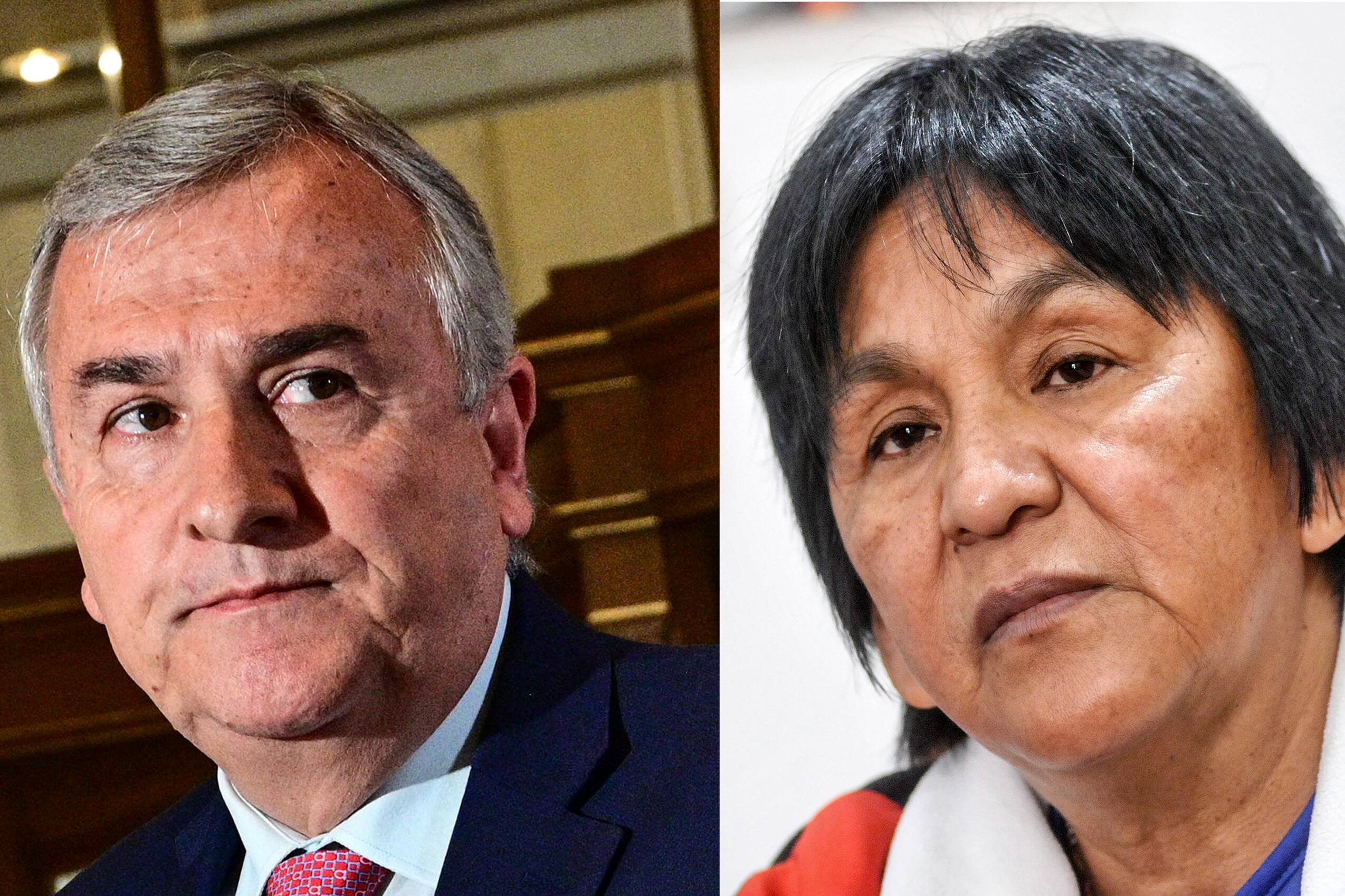 El gobernador radical de Jujuy, Gerardo Morales, la dirigente social Milagro Sala, quien cumple detención domiciliaria.