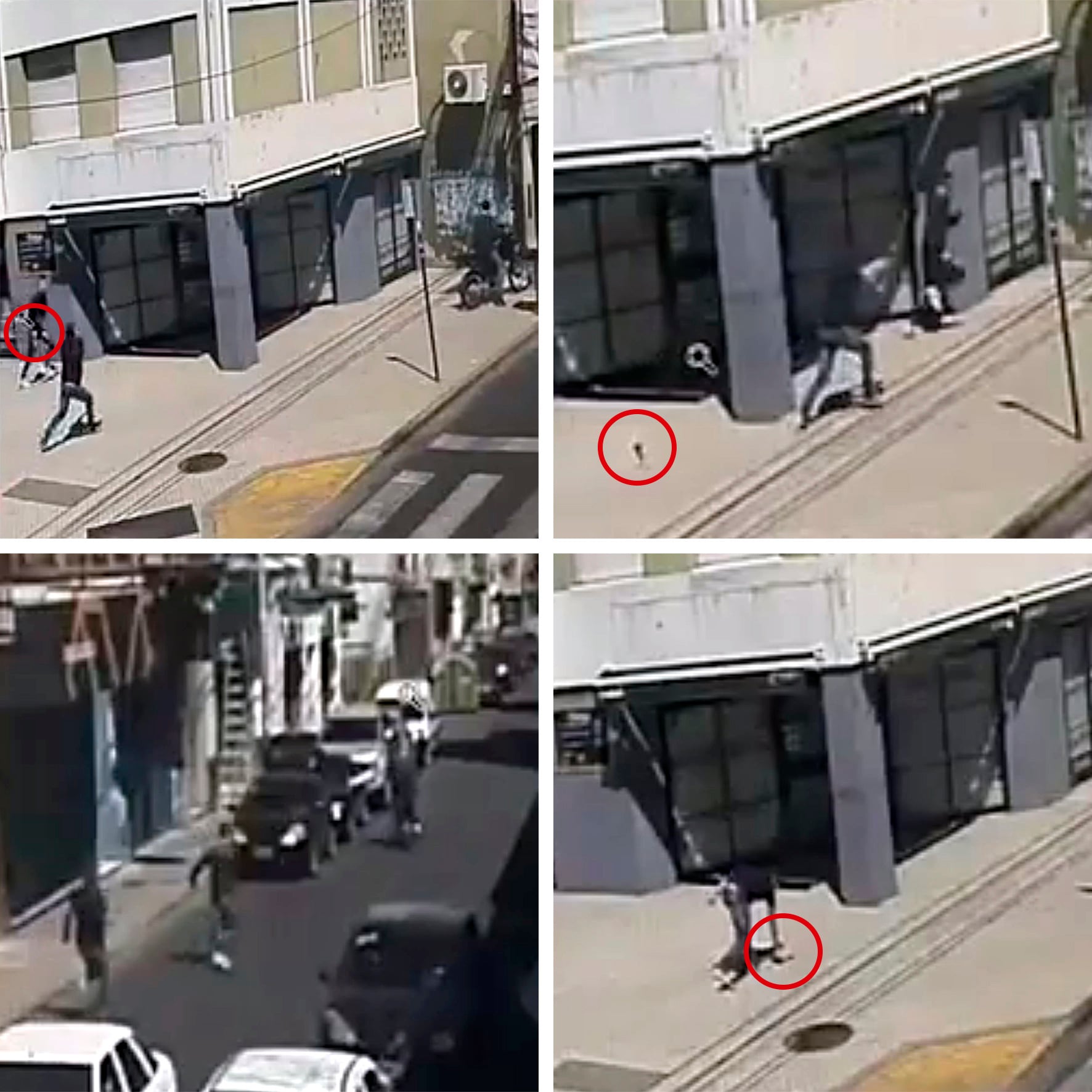 La filmación muestra que el joven estaba desarmado.