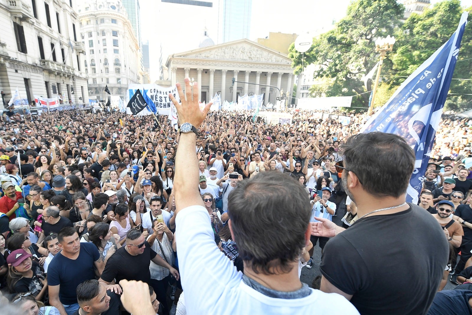 Axel Kicillof en Plaza de Mayo