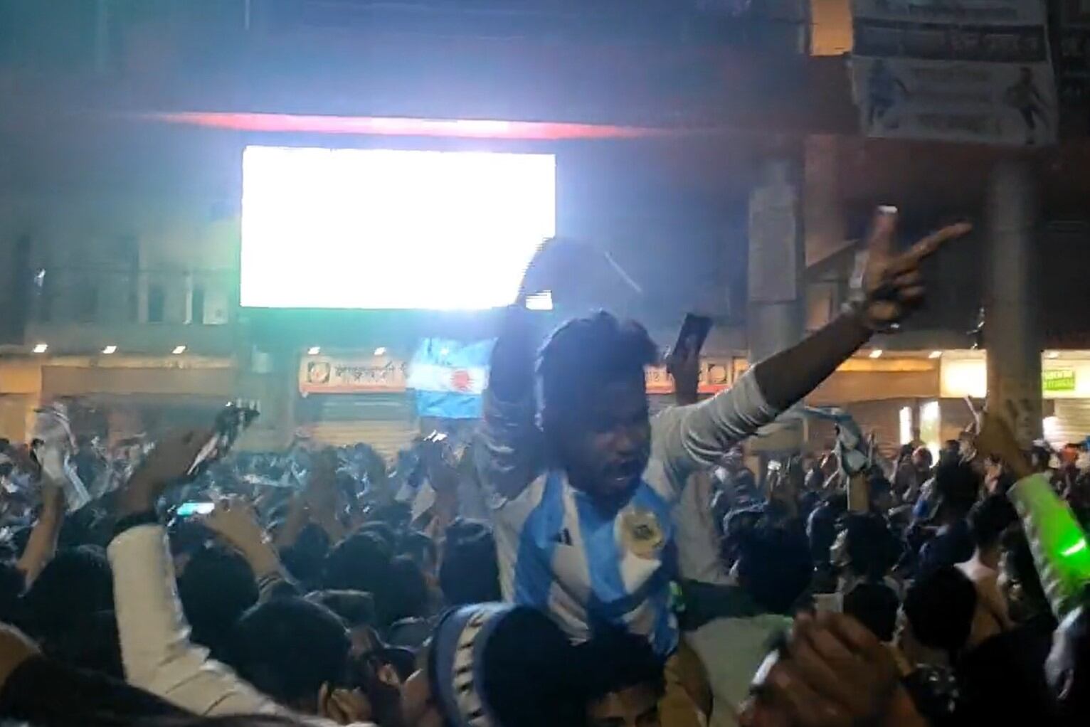 Bangladesh también celebró el triunfo de la Selección. Imagen: captura de pantalla.