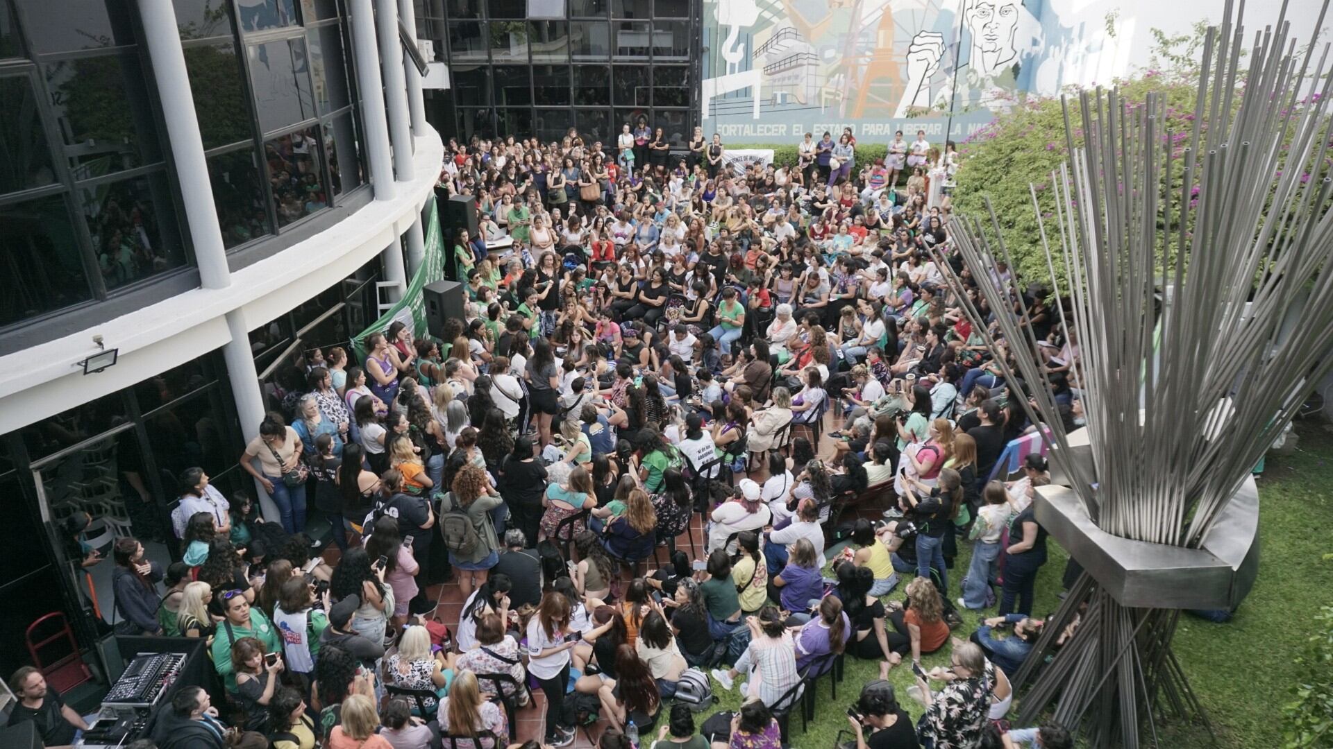 La sede de ATE nacional se vio desbordada en las dos asambleas que ya sucedieron antes del 8M