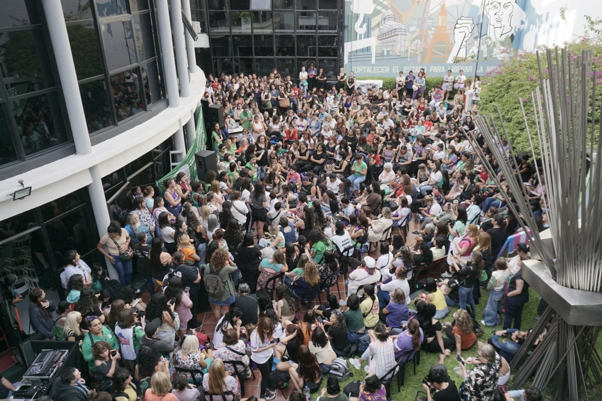 La sede de ATE nacional se vio desbordada en las dos asambleas que ya sucedieron antes del 8M