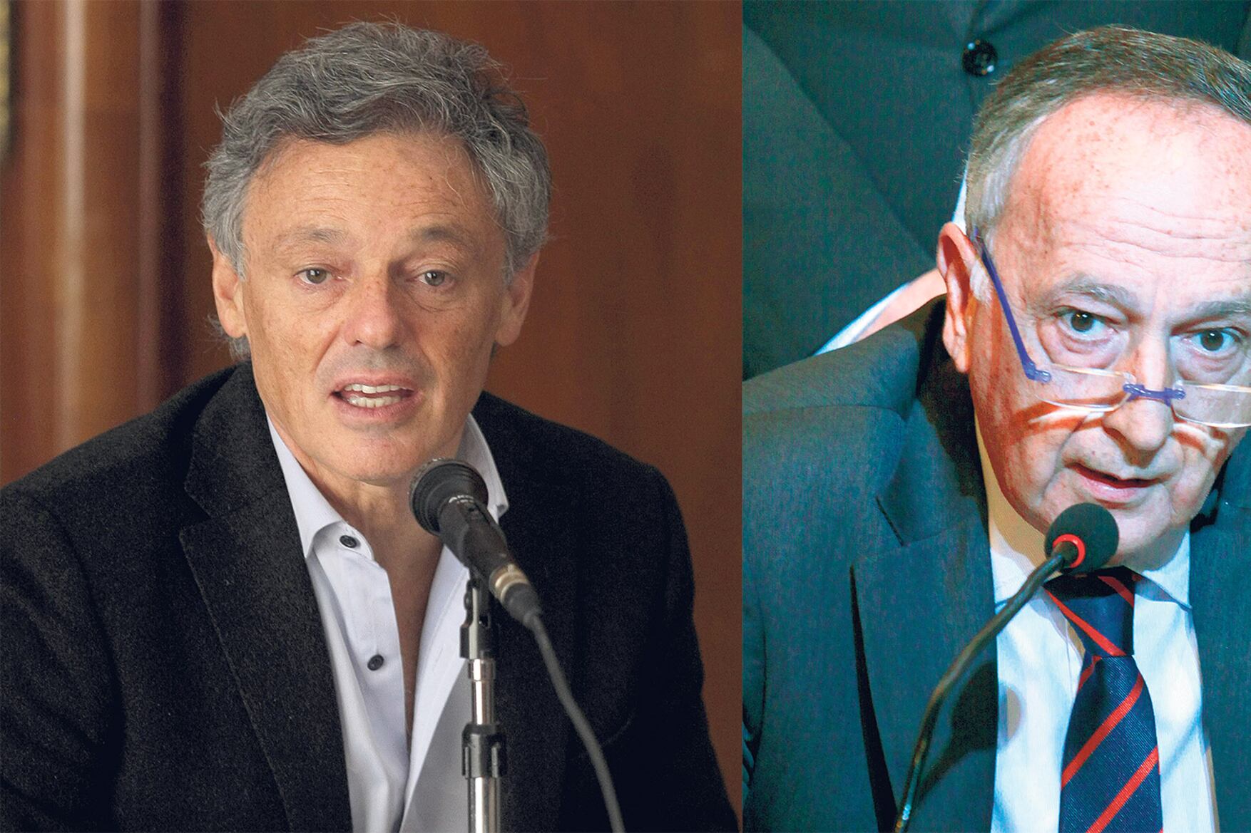 El ministro de Producción, Francisco Cabrera, y el titular de la UIA, Miguel Acevedo.