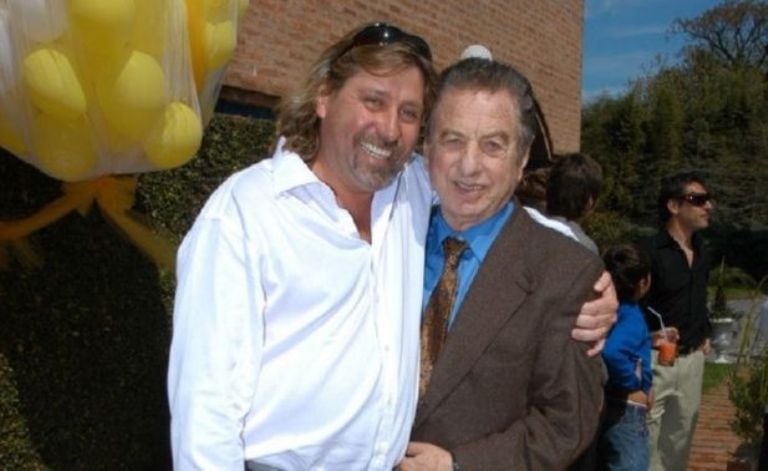 Néstor Leonardo con Franco Macri, en otros tiempos. 