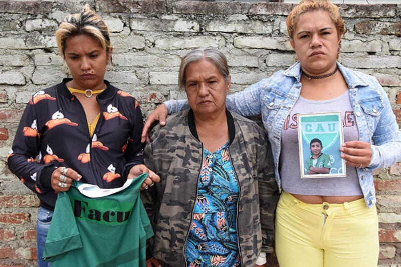 Familiares de Facundo Ferreira.