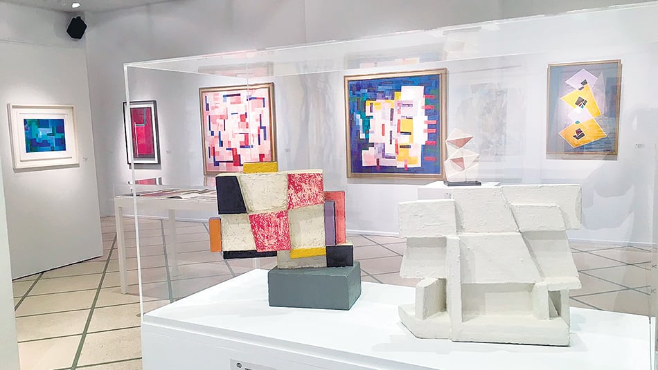 Vista parcial de la antología retrospectiva de Yente en Roldán Moderno.