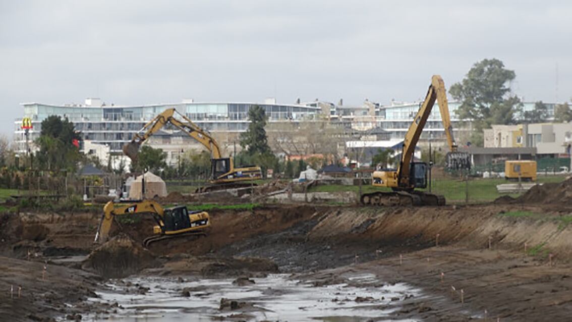 Las obras en Punta Querandí, Tigre.
