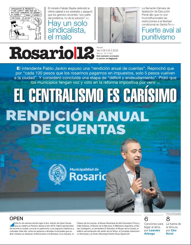 EL CENTRALISMO ES CARÍSIMO - 09/05/2025