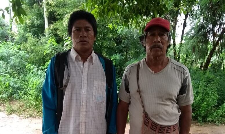 Rojas y Sánchez, en marzo de 2019. Denunciaban la falta de atención de salud y de alimentos en El Traslado.