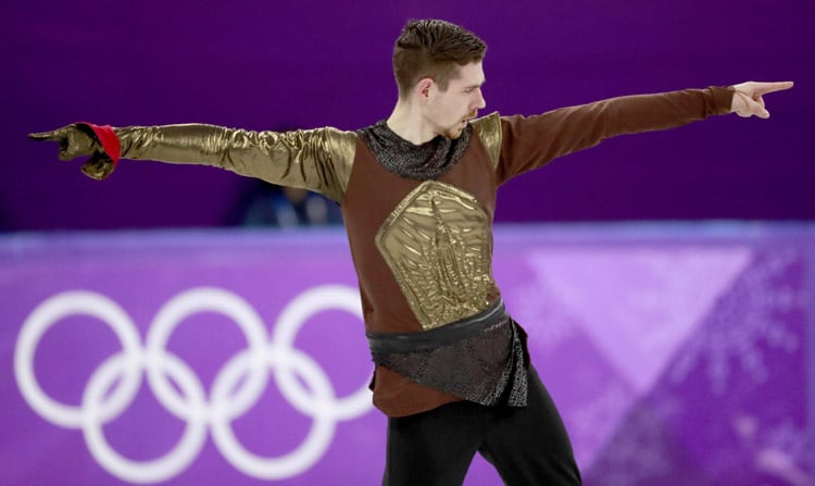 Fentz, vestido como Jaime Lannister, hoy, en los Juegos de Pyeongchang.