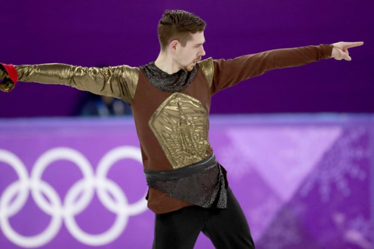 Fentz, vestido como Jaime Lannister, hoy, en los Juegos de Pyeongchang.