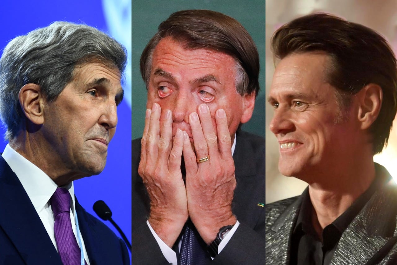 “Conversé con Jim Carrey también. Fue una cosa reservada, disculpen que no pueda hablarlo con ustedes”, dijo Bolsonaro.
