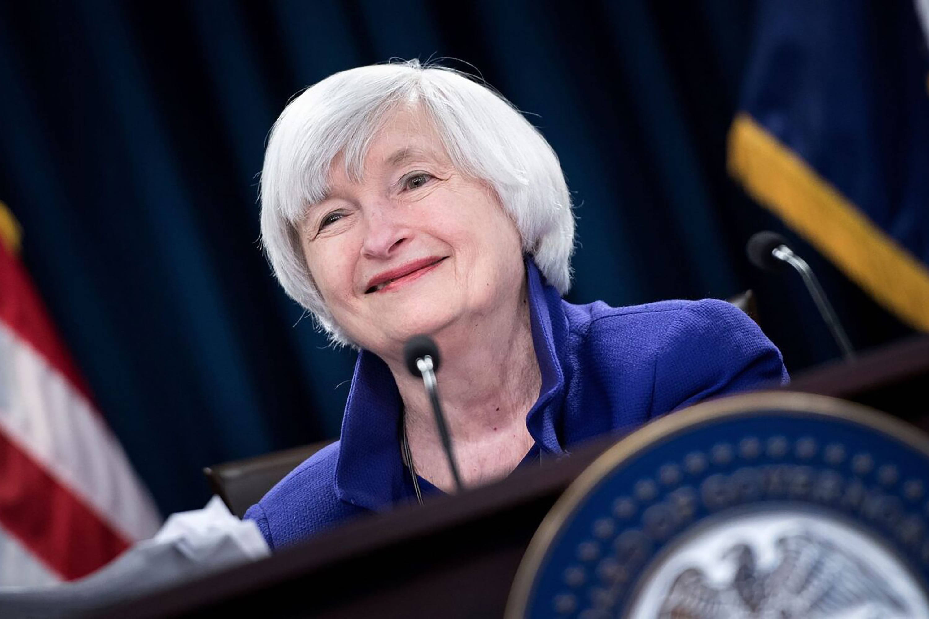 Janet Yellen, secretaria del Tesoro (ministra de Economía) de Estados Unidos. 