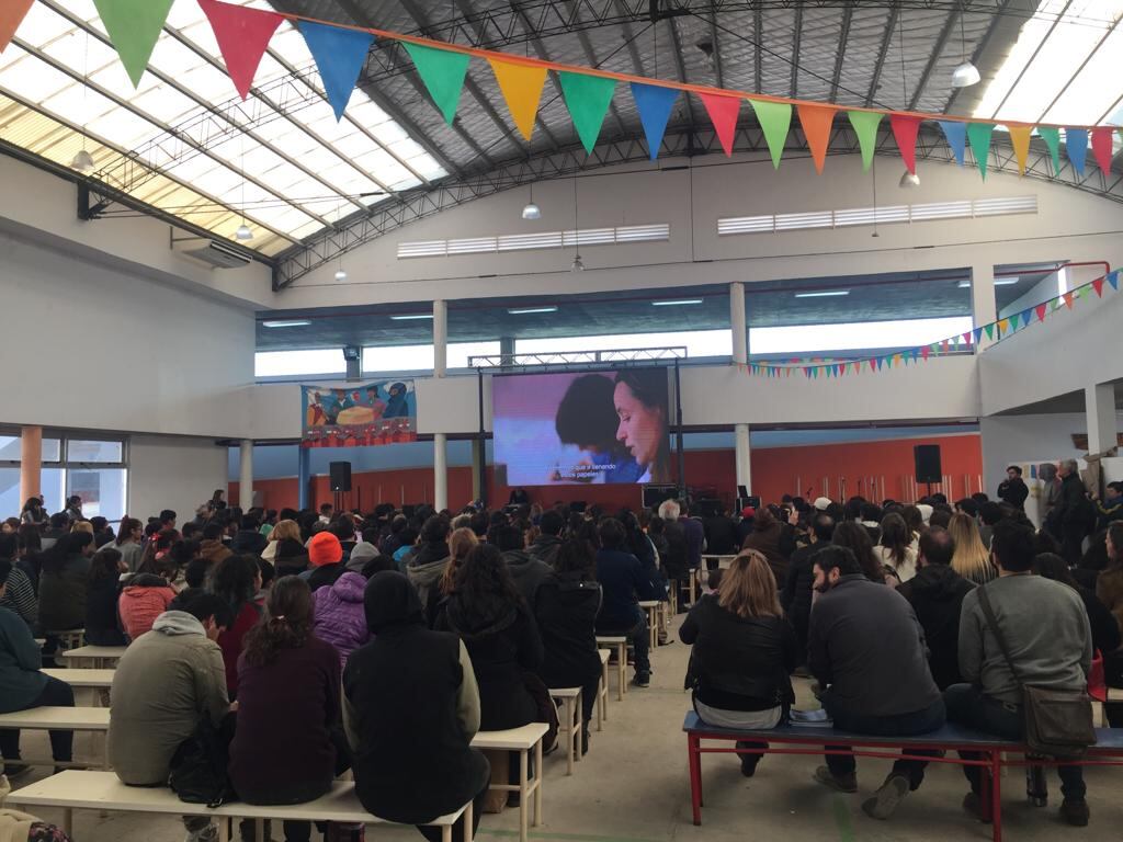 La fiesta de presentación de la película.