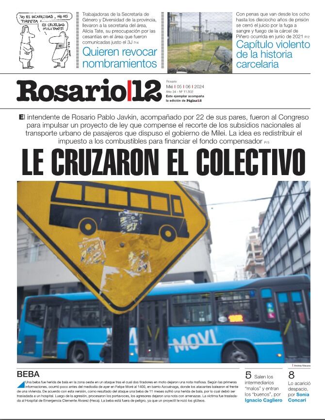 LE CRUZARON EL COLECTIVO - 04/06/2024