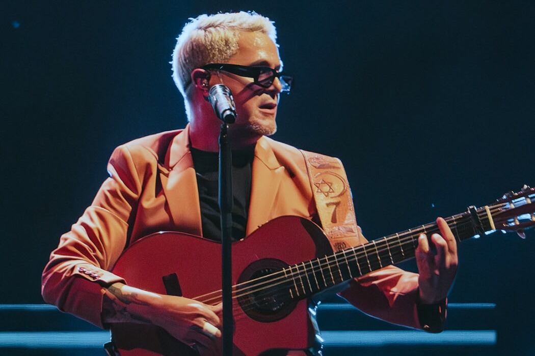 Sanz vino a la Argentina para hacer cinco shows en el Movistar Arena.