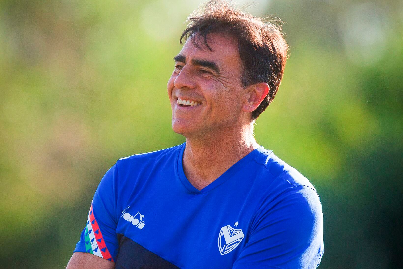 Gustavo Quinteros, entrenador del Vélez puntero.