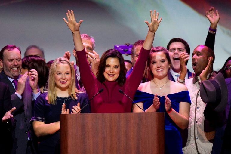 La demócrata Gretchen Whitmer, gobernadora de Michigan.