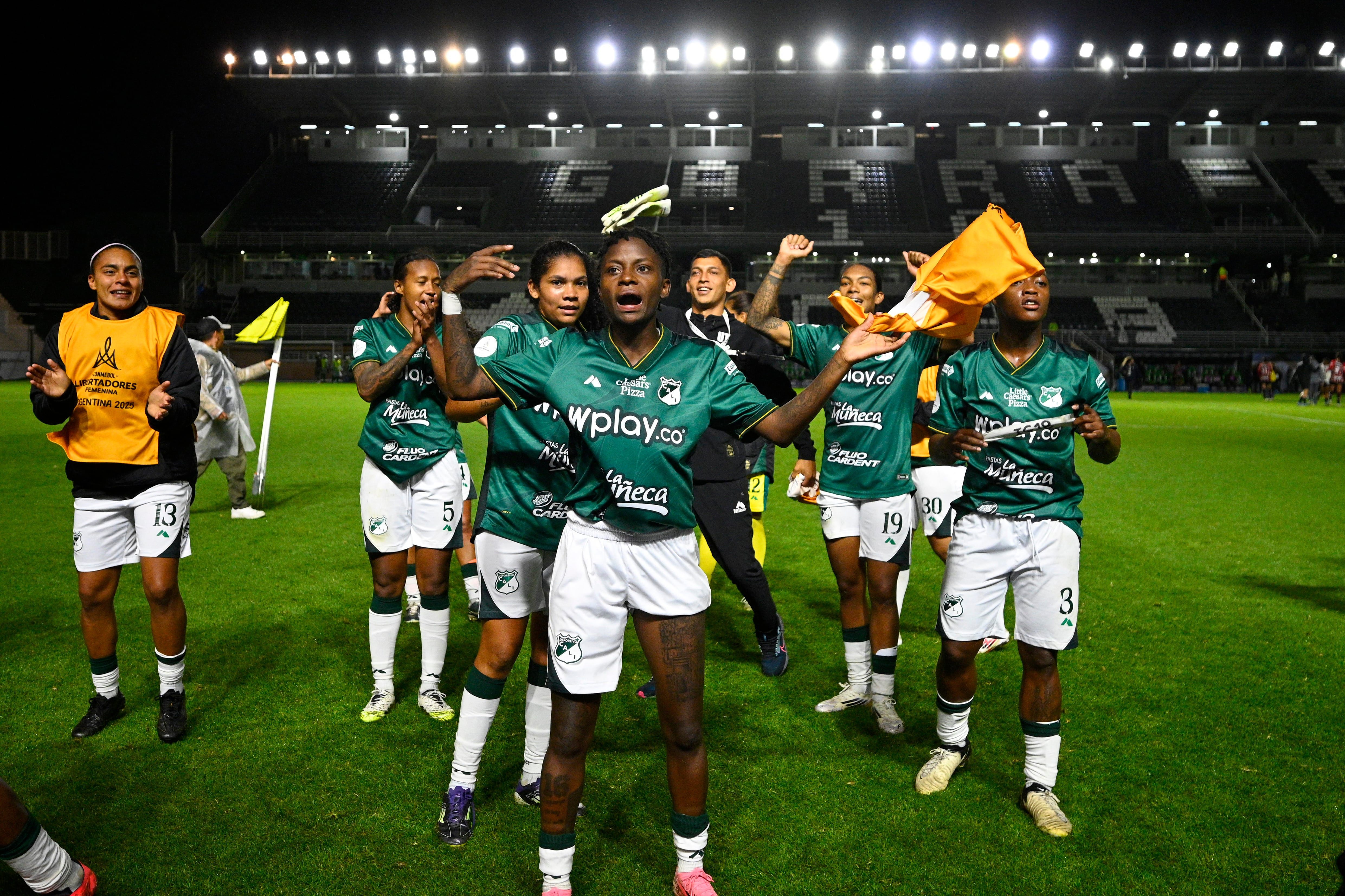 El festejo de las chicas de Deportivo Cali