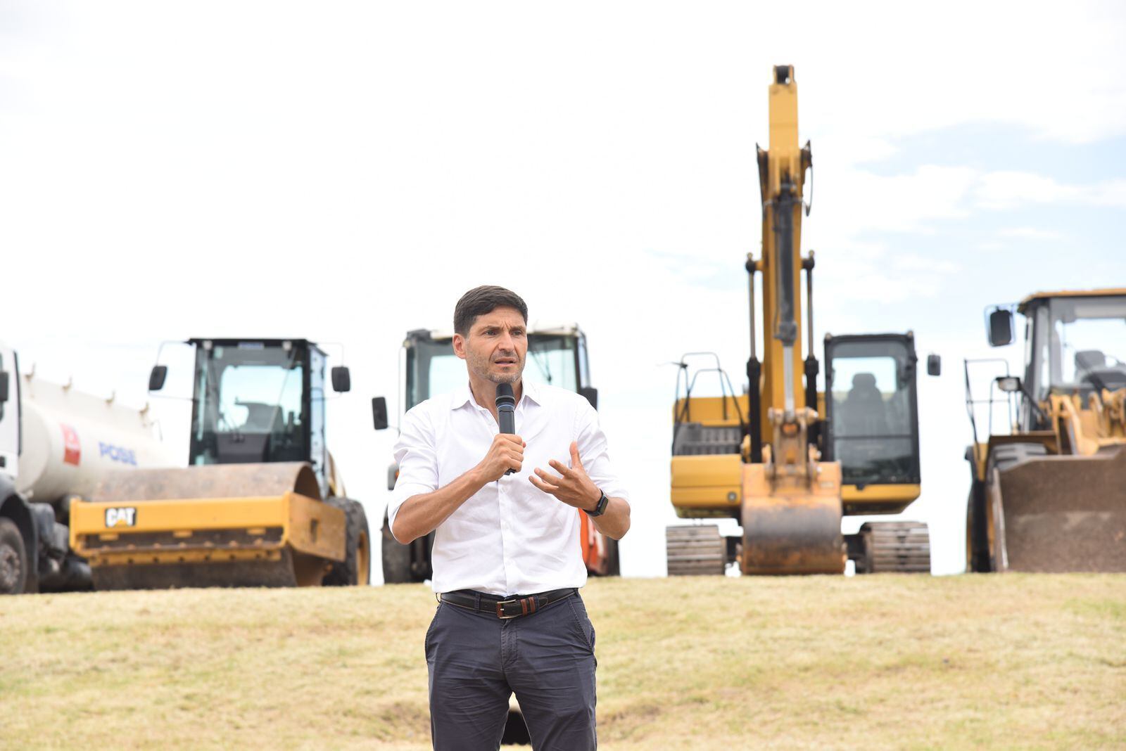 Pullaro en el acto en el que habló de las retenciones y el conurbano.