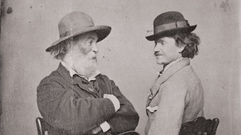 Walt Withman con su amigo Peter Doyle