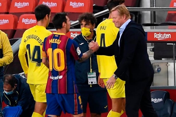 Koeman y Messi, una relación que está en la mira constante de la prensa española.