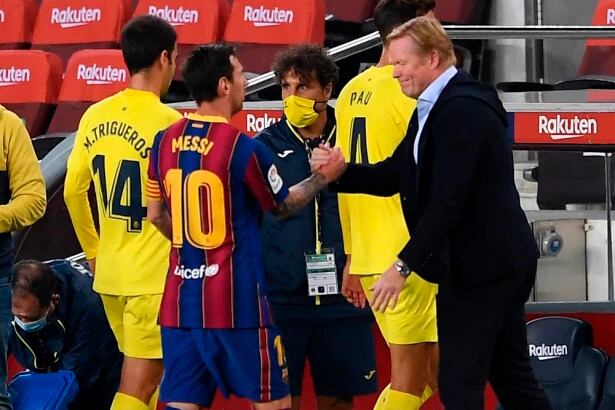 Koeman y Messi, una relación que está en la mira constante de la prensa española.