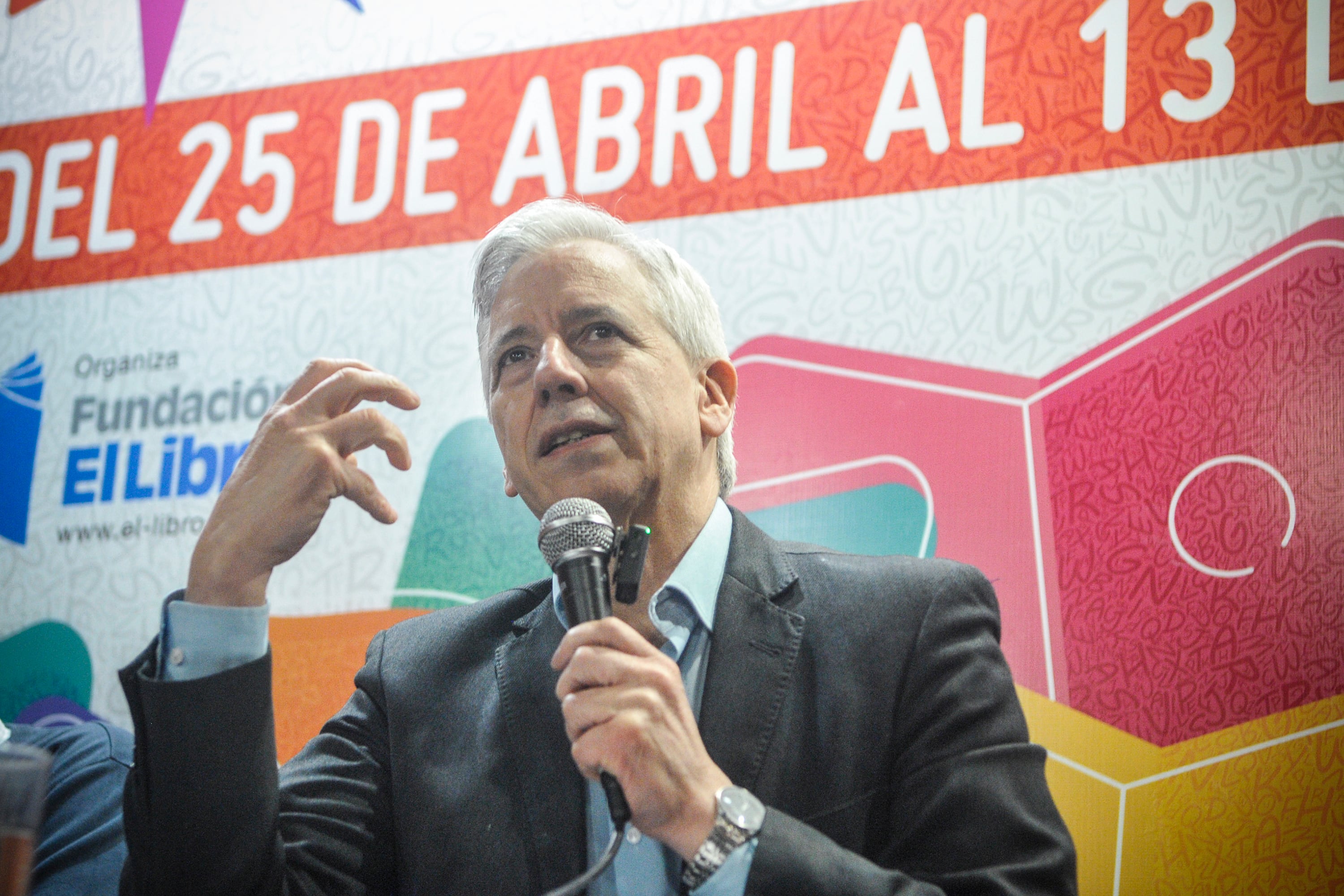 Álvaro García Linera, exvicepresidente de Bolivia, en la Feria del Libro.