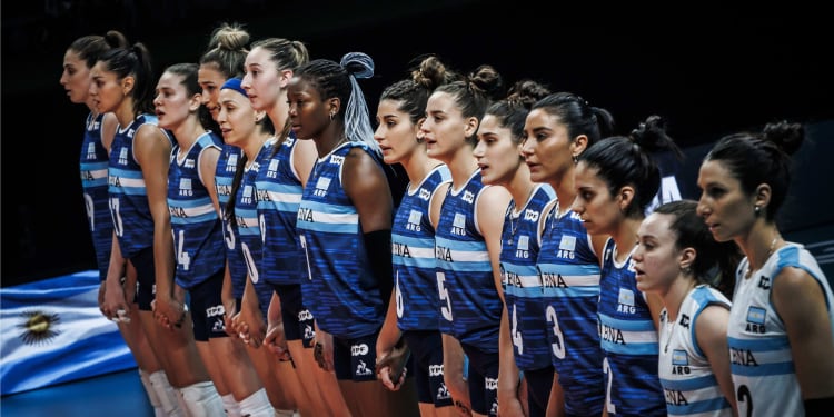 Las Panteras, la selección argentina femenina de voley. 