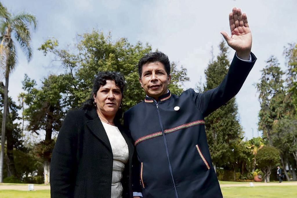 Lilia Paredes y Pedro Castillo / Presidencia de Perú