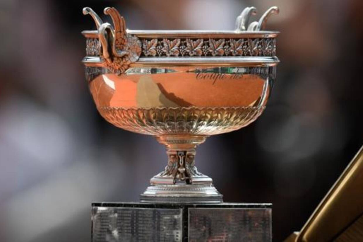 El trofeo de Roland Garros