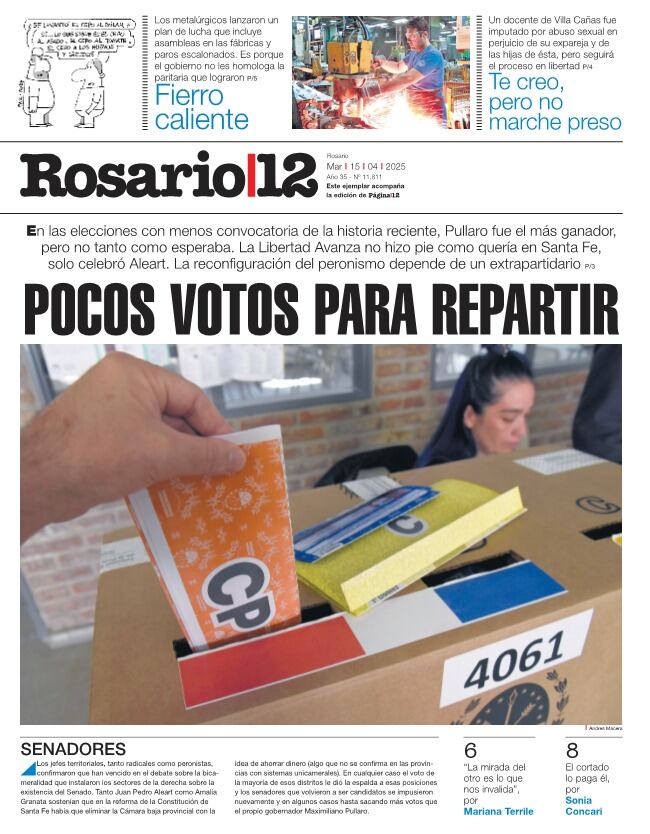 POCOS VOTOS PARA REPARTIR - 14/04/2025