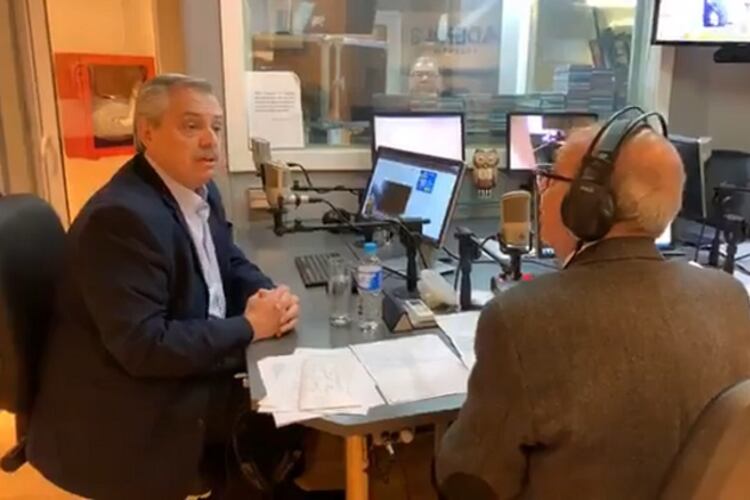 Fernández y Pereyra en plena charla en Córdoba.