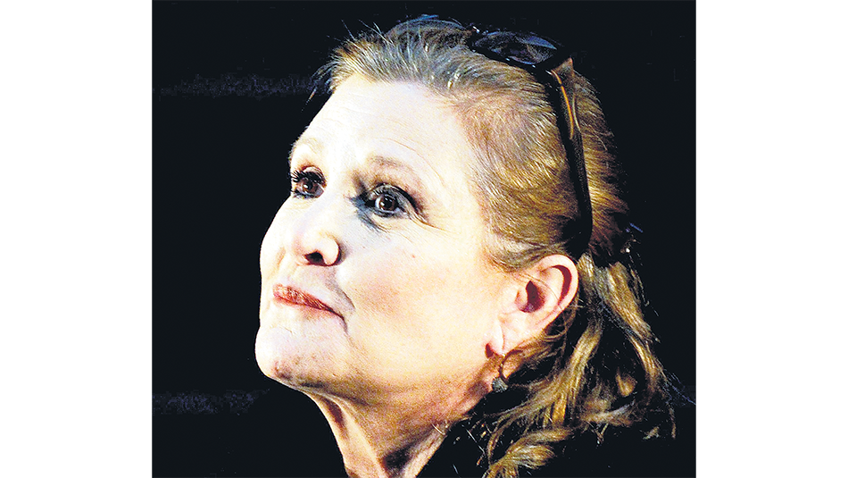 Carrie Fisher.