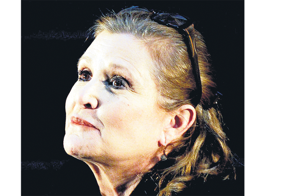 Carrie Fisher.