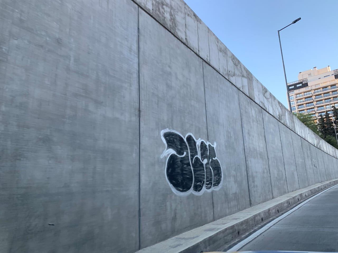 Túnel de Plaza España, en la ciudad de Córdoba, donde ocurrió la caída.