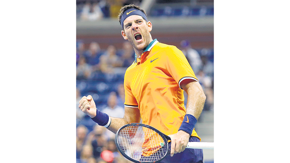 “Intentaré devolverle bien el saque”, explicó Del Potro.