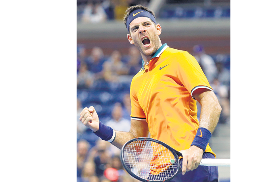 “Intentaré devolverle bien el saque”, explicó Del Potro.