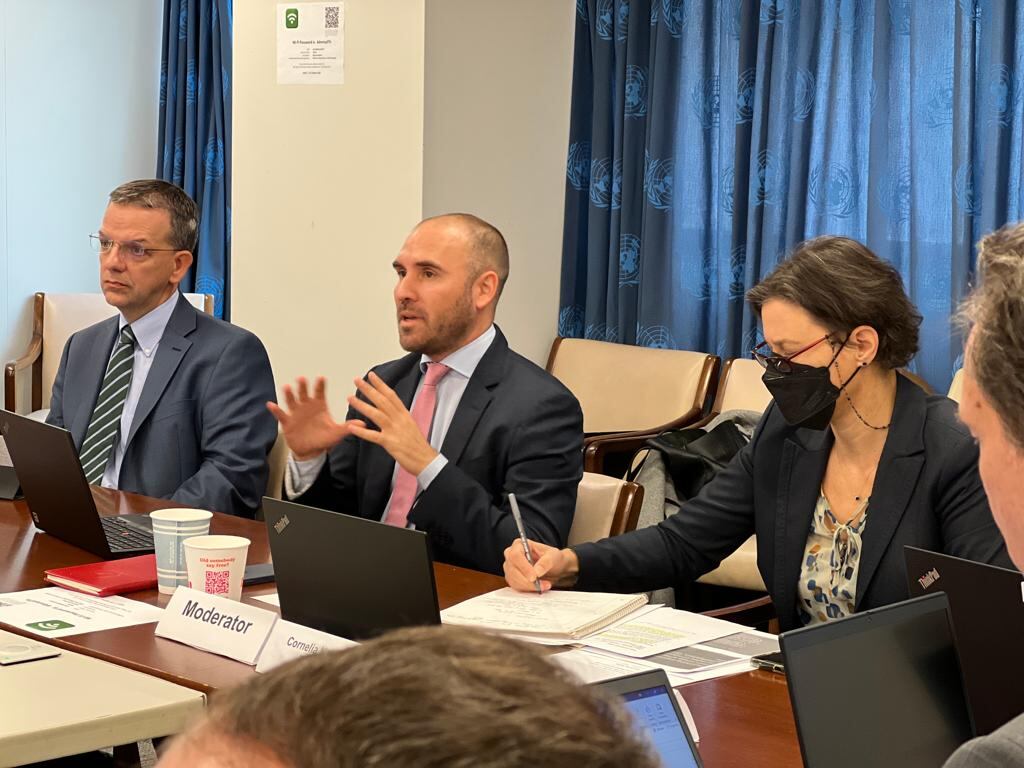 Guzmán en Nueva York, en el panel de Naciones Unidas