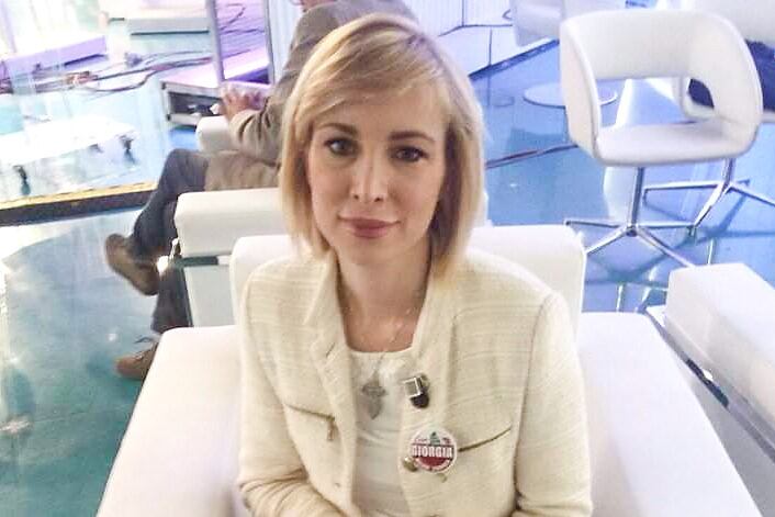 Rachele Mussolini, nieta del dictador fascista Benito Mussolini.