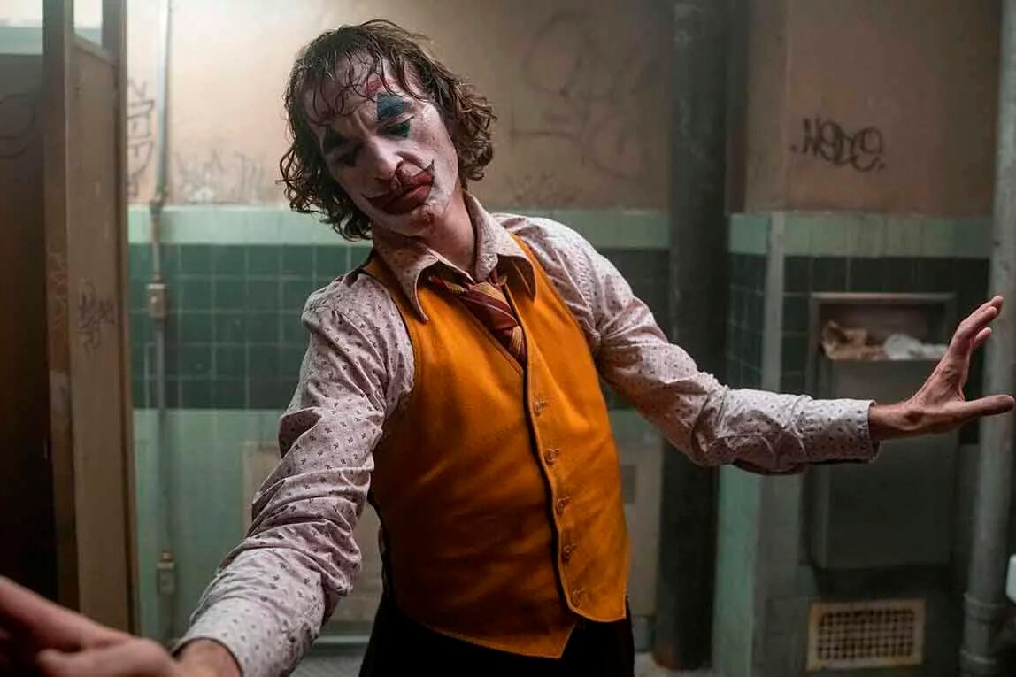 Joaquin Phoenix está nominado a Mejor Actor por su interpretación en Guasón.