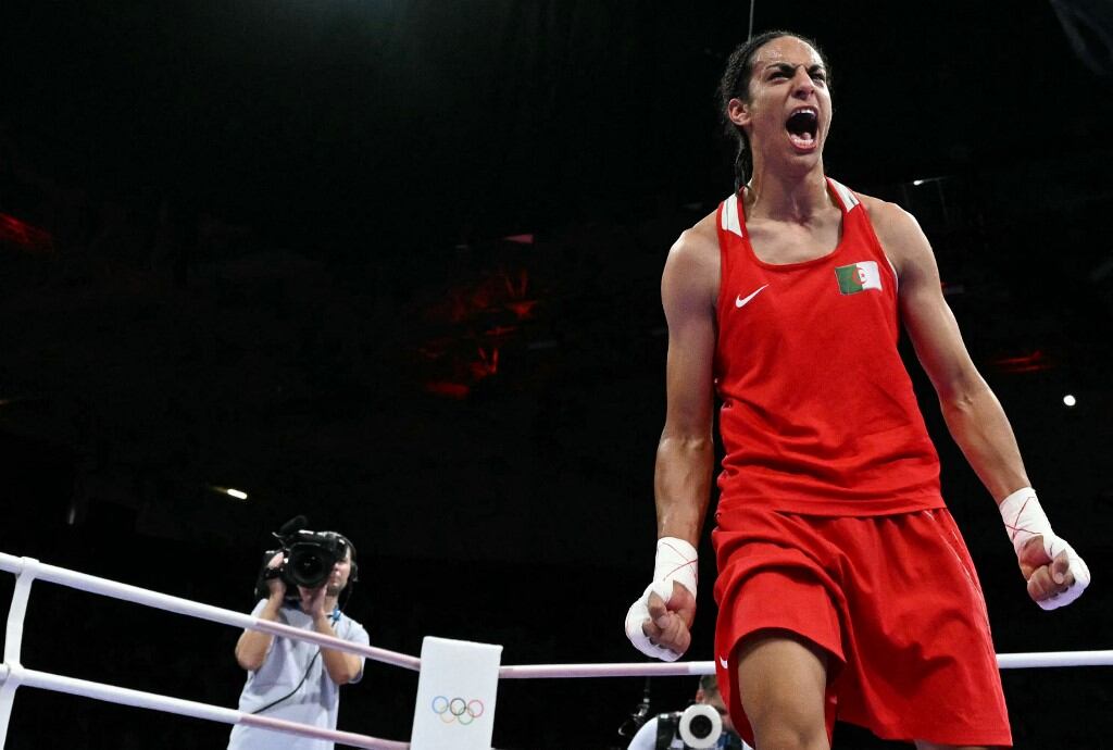 Imane Khelif venció a la húngara Luca Hamori y pasó a semifinales