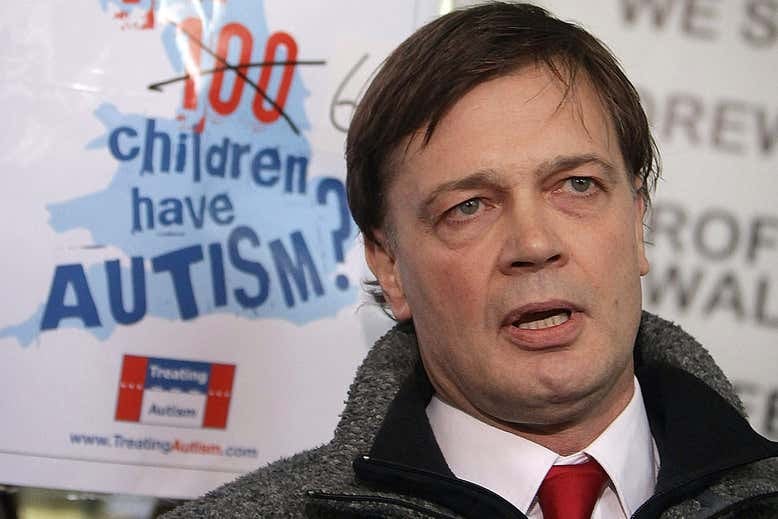 El médico británico Andrew Wakefield