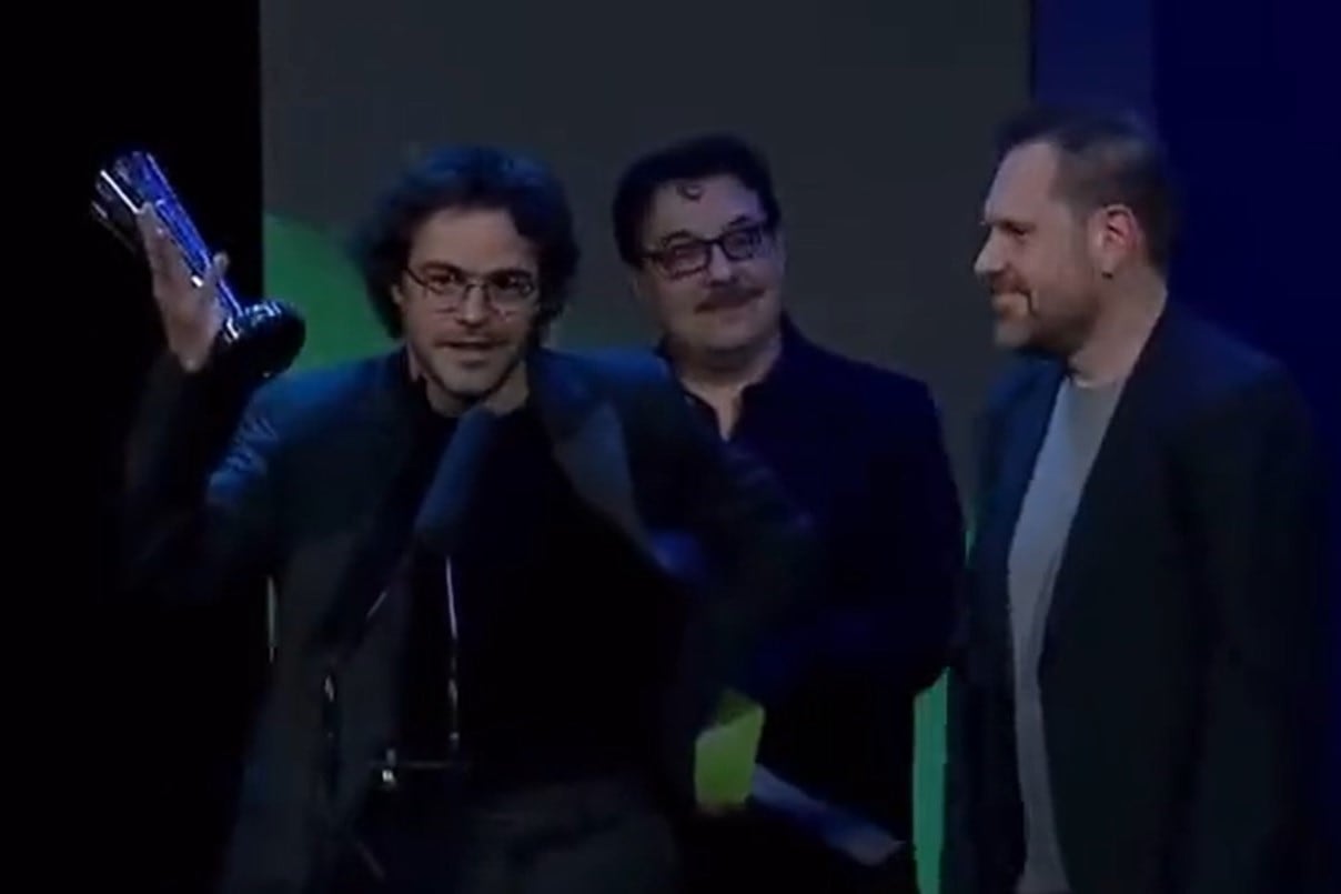 Peter Lanzani en los Premios Sur