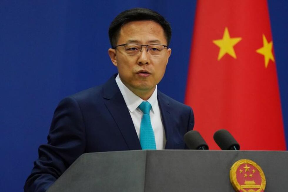 Zhao Lijian, portavoz diplomático de China.