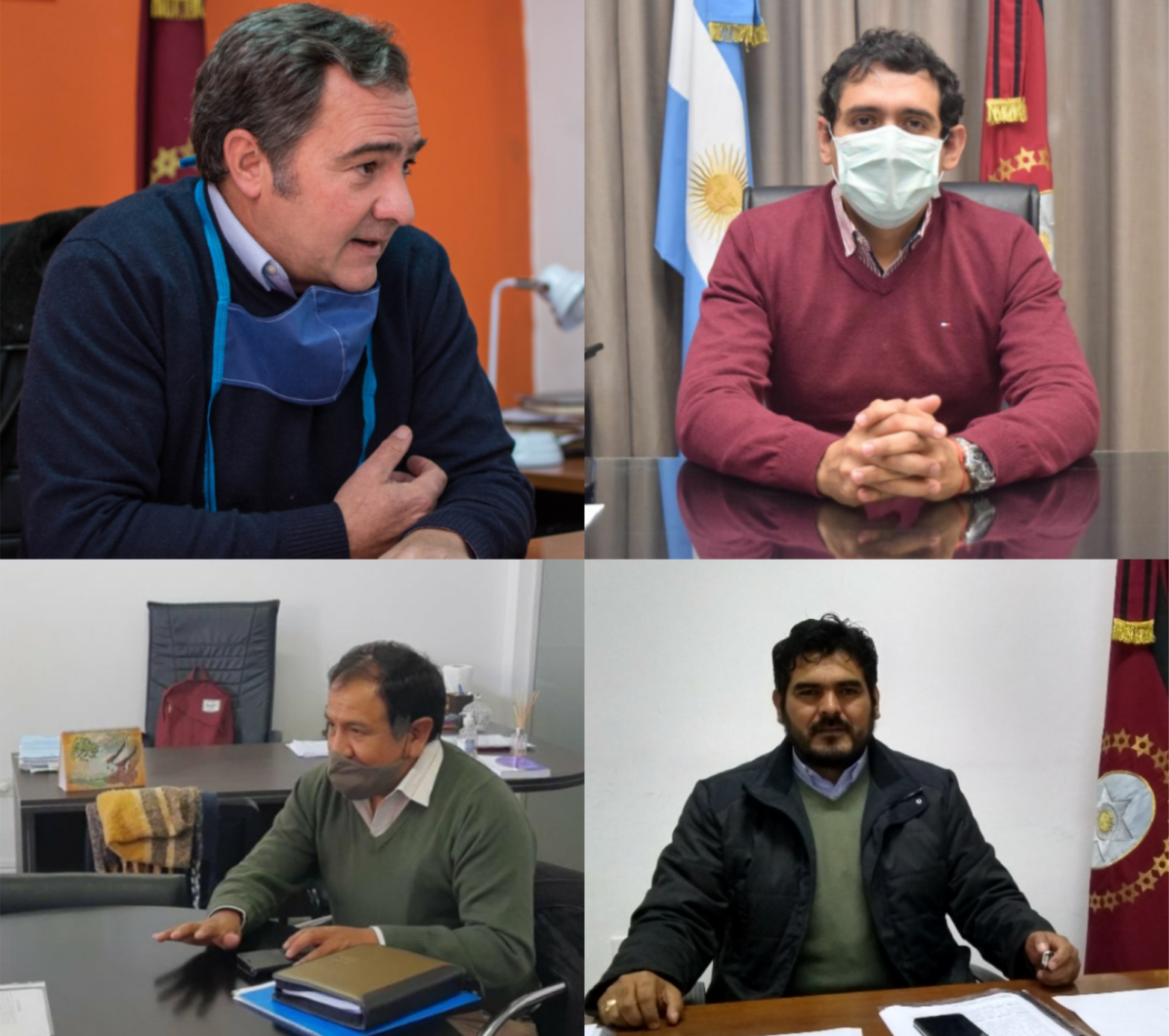 Saravia, Solís, Liendro y Sumbay. Los cuatro intendentes que analizaron la actualidad en la pandemia 