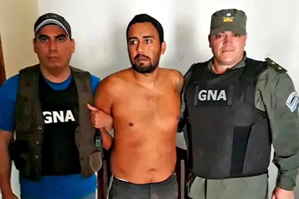 Federico "Morenita" Marín, al ser detenido en 2018.