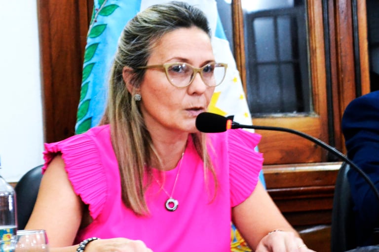 La intendenta de 9 de Julio, María José Gentile. 